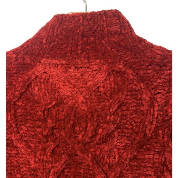 VTG Express Tricot Handknitted Oversized Cable Knit Sweater Womens Size Large - Picture 10 of 11